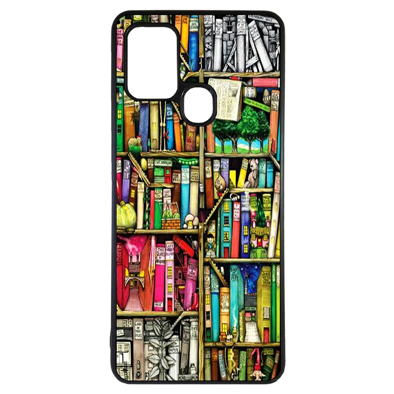 کاور طرح کتابخانه کد 1146 مناسب برای گوشی موبایل سامسونگ galaxy a21s