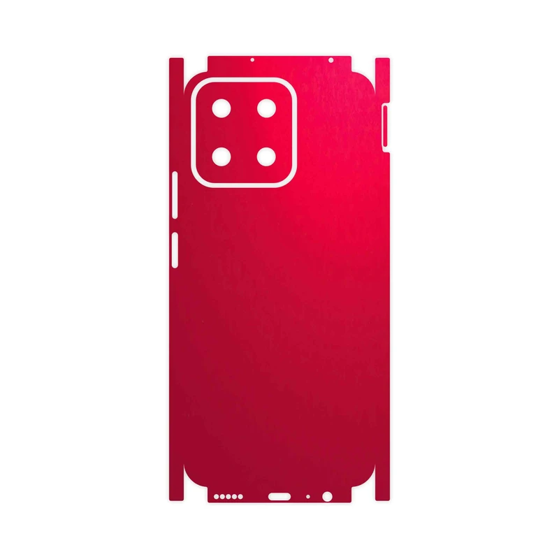 برچسب پوششی ماهوت مدل Matte-Warm-Red-FullSkin مناسب برای گوشی موبایل آنر X7c