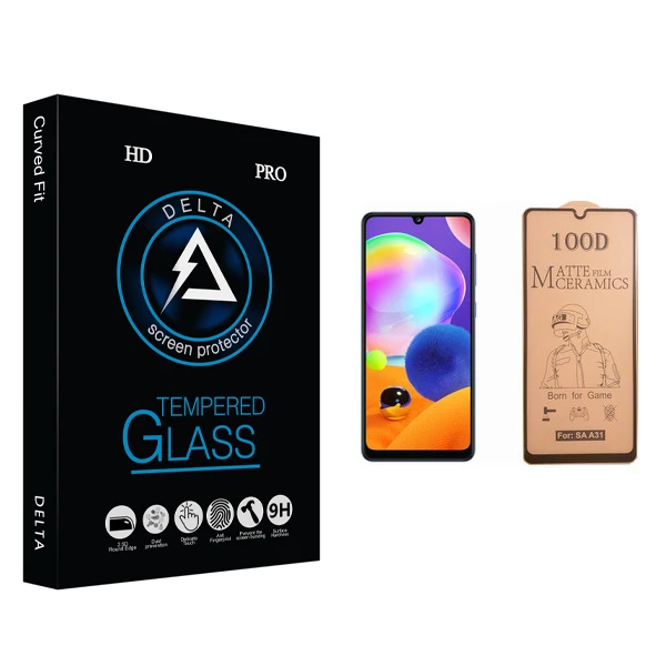 محافظ صفحه نمایش سرامیکی دلتا مدل Fit مناسب برای گوشی موبایل سامسونگ Galaxy A31