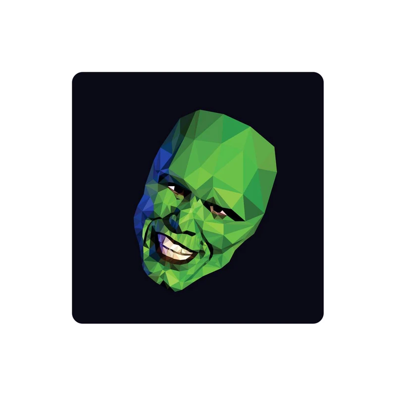 زیر لیوانی طرح جیم کری ماسک مدل MC1641