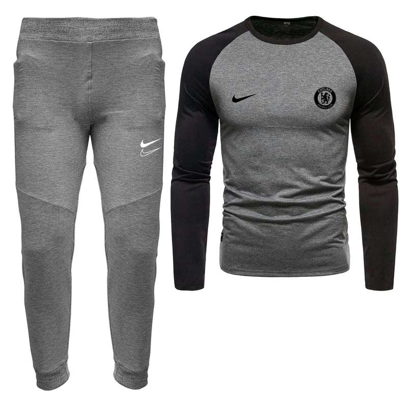 ست تی شرت و شلوار مردانه مدل 04009123 رنگ طوسی