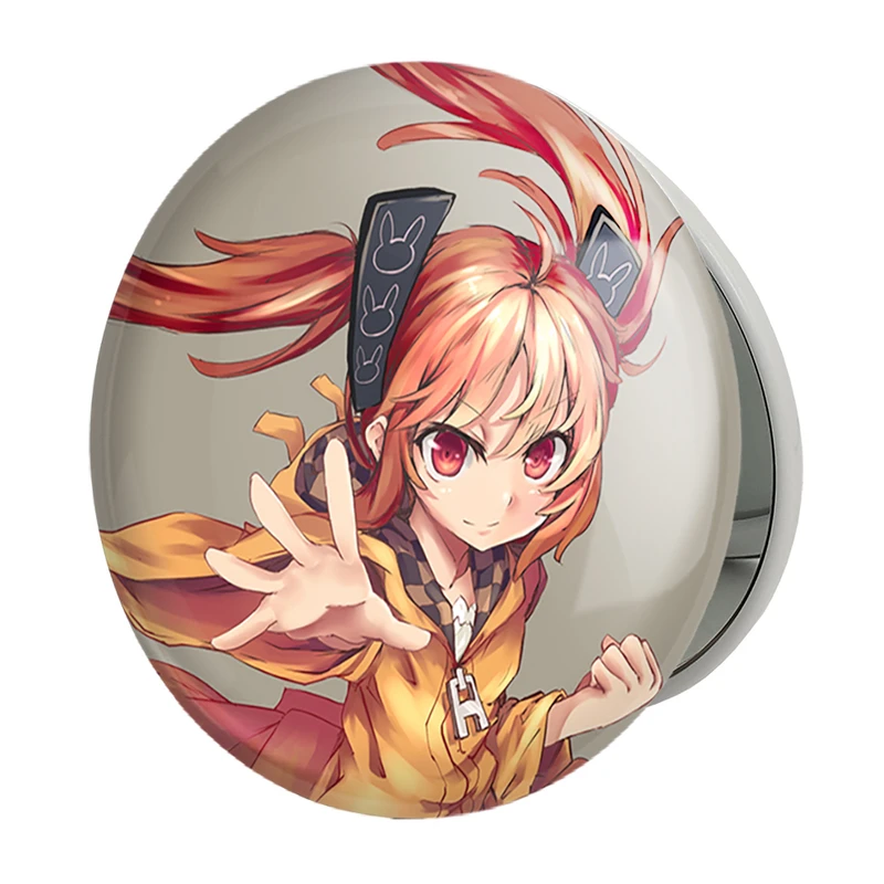 آینه جیبی خندالو طرح انجو انیمه گلوله سیاه مدل تاشو کد 35811