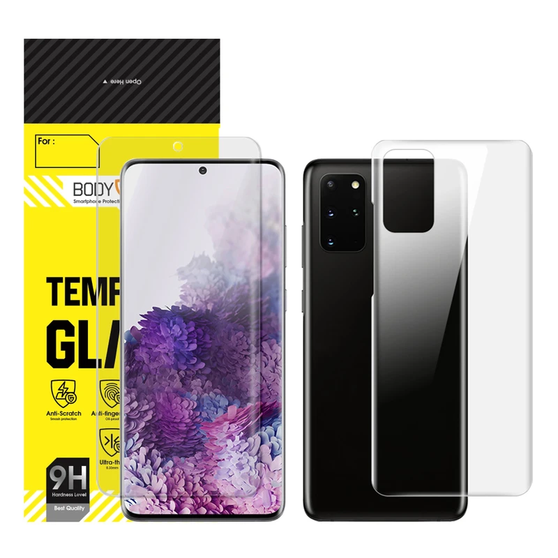 محافظ صفحه نمایش بادیگارد مدل HydroGel مناسب برای گوشی موبایل سامسونگ Galaxy S20 Plus به همراه محافظ پشت گوشی