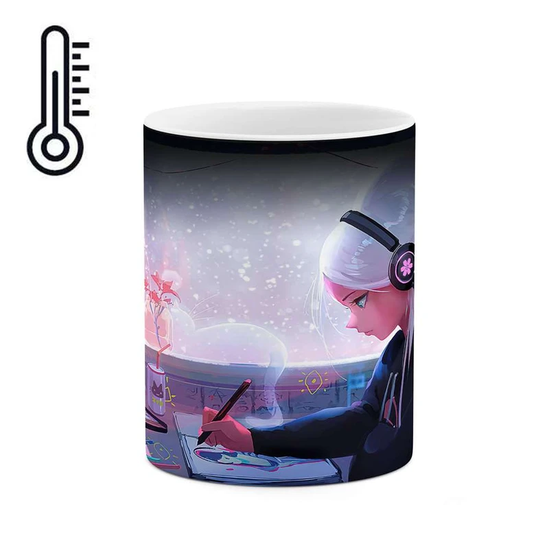 ماگ حرارتی کاکتی مدل انیمه کد mgh14369