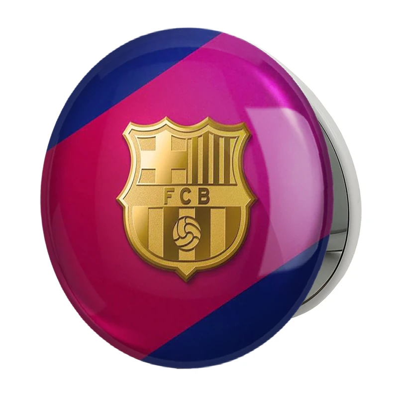 آینه جیبی خندالو طرح باشگاه بارسلونا FC Barcelona مدل تاشو کد 2011 