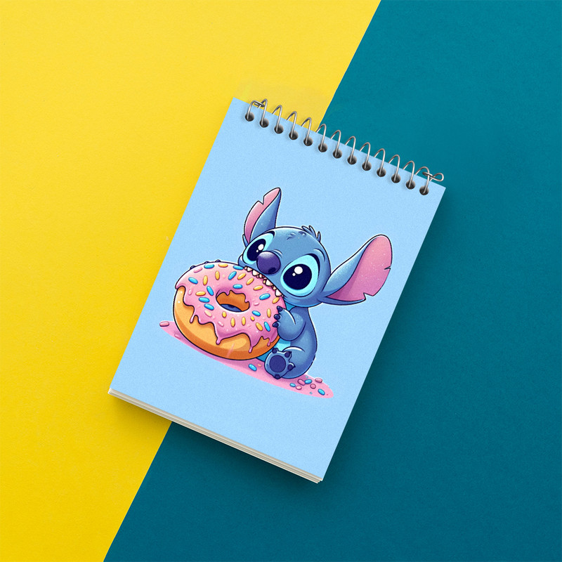 دفتر یادداشت 50 برگ خندالو طرح استیچ (Stitch) کد N2954