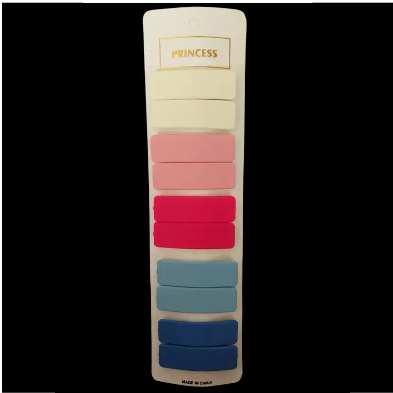 گیره مو زنانه مدل تق تقی مستطیلی T1 بسته ده عددی