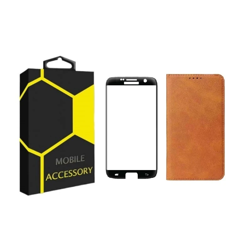 کیف کلاسوری مدل CL-AD مناسب برای گوشی موبایل سامسونگ Galaxy S6 Edge به همراه محافظ صفحه نمایش