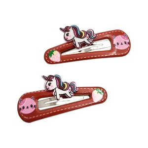 گیره مو دخترانه مدل یونیکورن کد SNG287-2 بسته 2 عددی