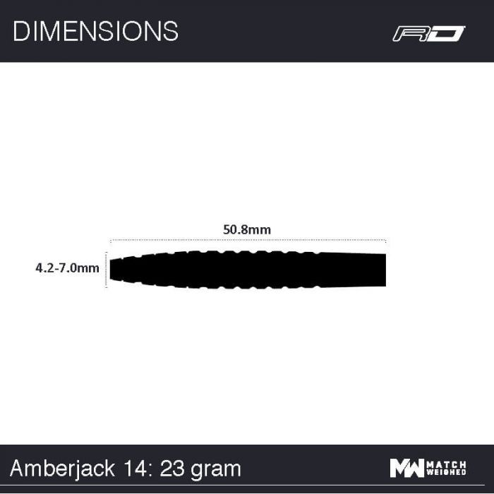 دارت یدک رد دراگون مدل AMBERJACK14 23g بسته 3 عددی