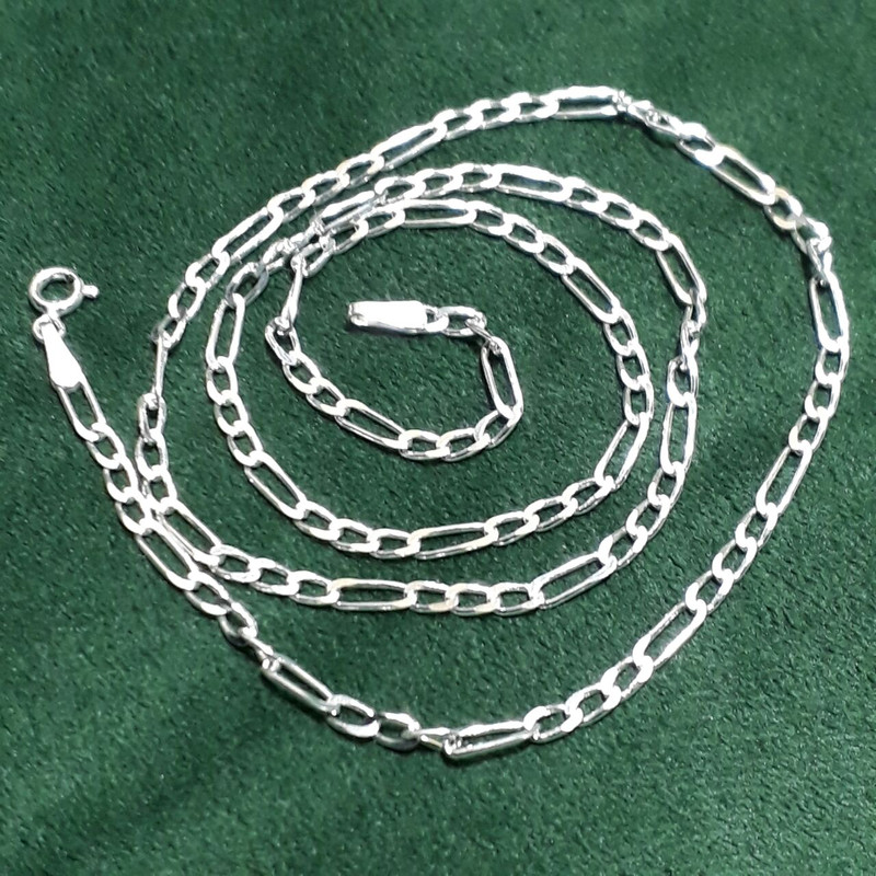 زنجیر نقره مردانه نقره جات لطفی مدل فیگارو کد ZNT014 زنجیر نقره مردانه نقره جات لطفی مدل فیگارو کد ZNT014