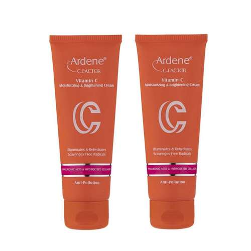 کرم روشن کننده آردن سی فکتور مدل ویتامین C حجم 75 میلی لیتر بسته 2 عددی 