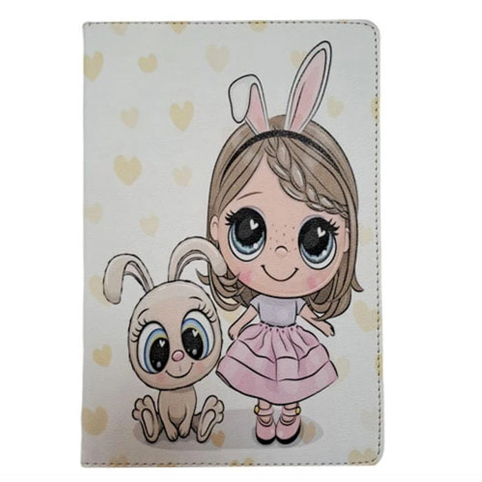 کیف کلاسوری  مدل دختر کارتونی 1 مناسب برای تبلت سامسونگ Tab A 10.1-inch (T510/T515)