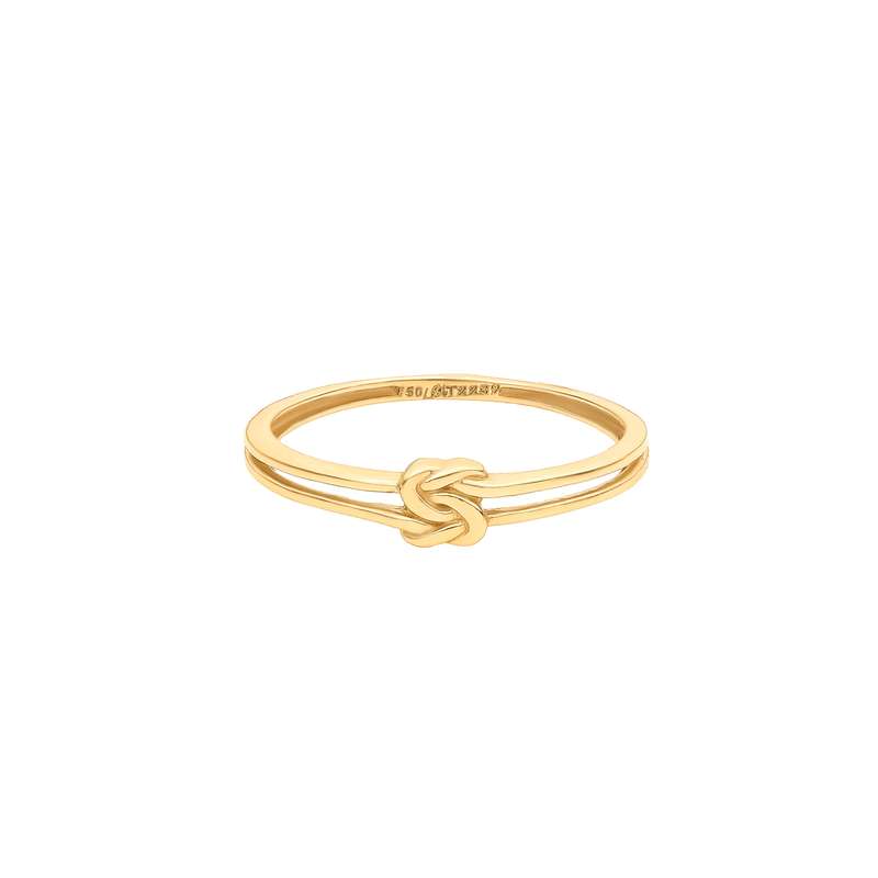 انگشتر طلا 18 عیار زنانه ماوی گالری مدل طناب سایز 54