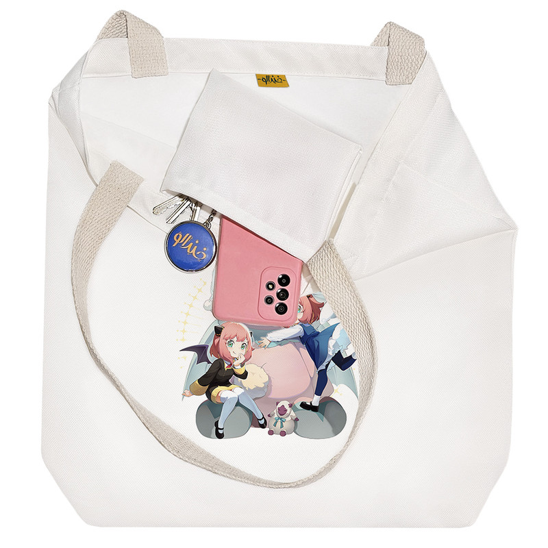 ساک خرید خندالو مدل آنیا انیمه اسپای ایکس فمیلی Spy X Family کد 2132