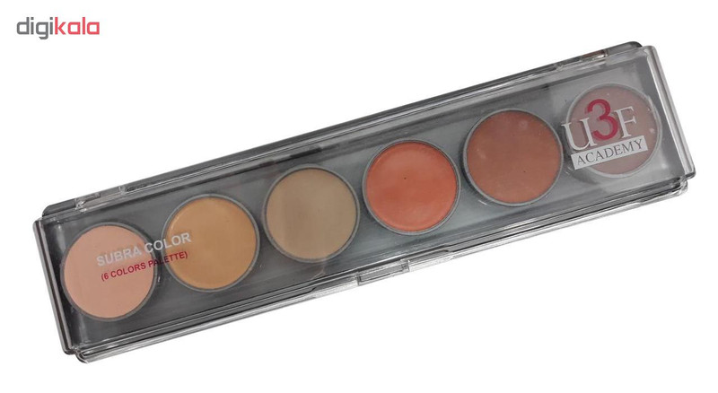 پالت کانسیلر و کانتورینگ یو تری اف 6 رنگ مدل SUBRA کد 01