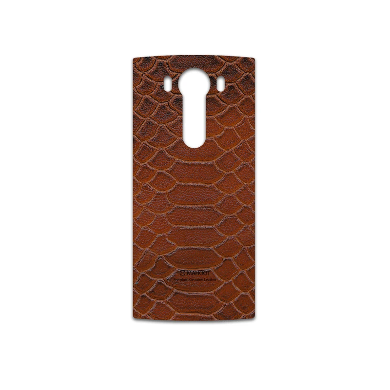 برچسب پوششی ماهوت مدل Brown-Snake-Leather مناسب برای گوشی موبایل ال جی V10