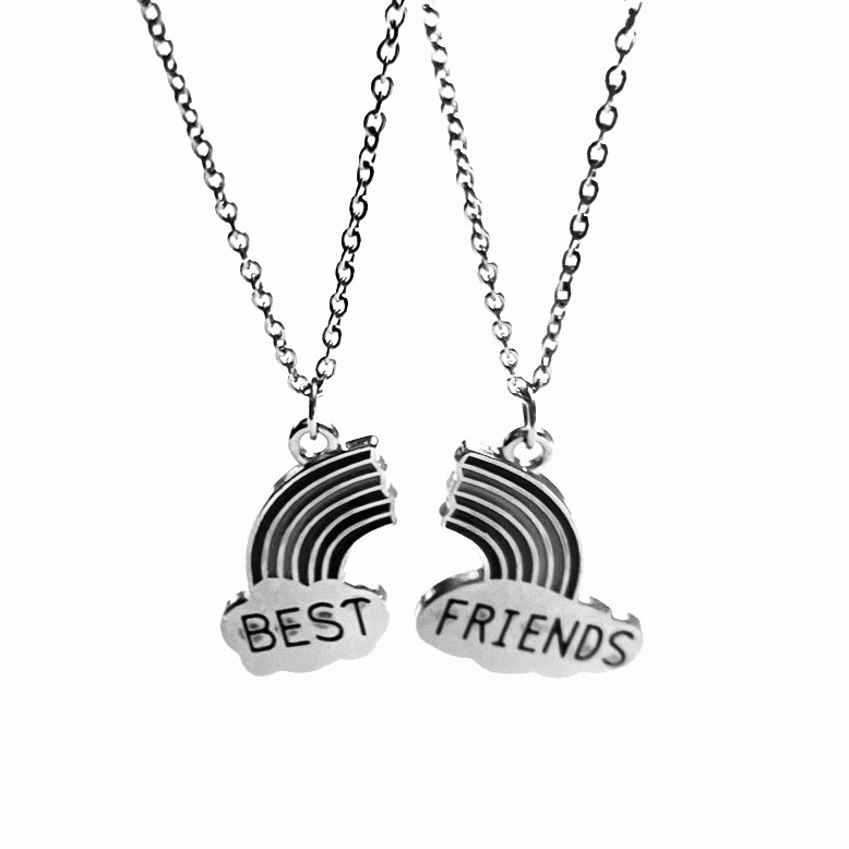 گردنبند دخترانه مدل best friends بسته 2 عددی