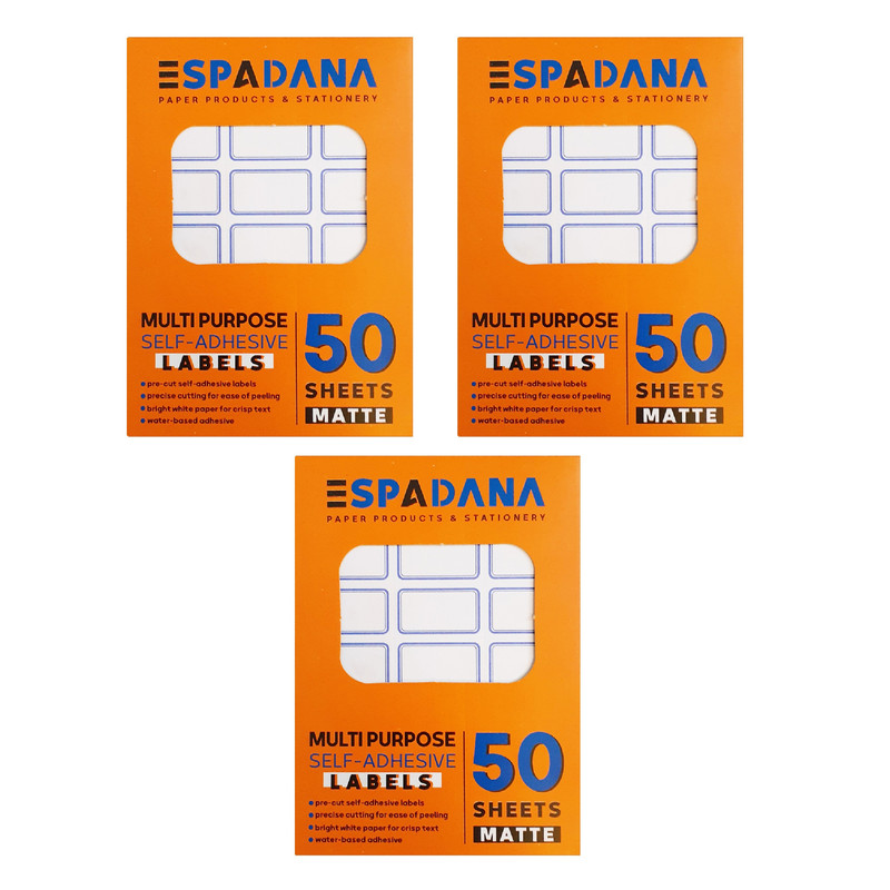 برچسب اسپادانا کد 106 مجموعه 150 عددی