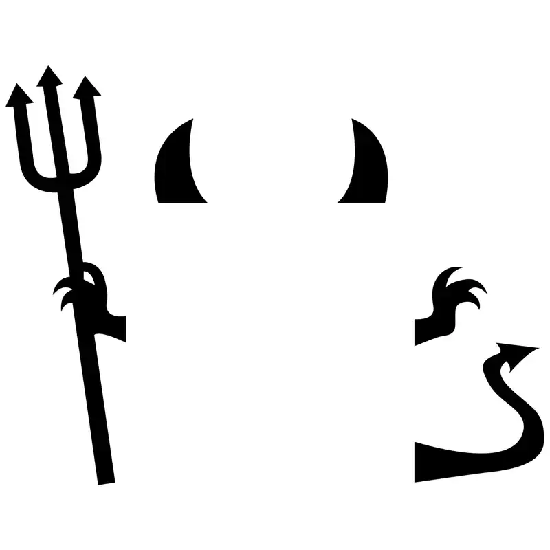 استیکر کلید و پریز طرح شیطان کد 115