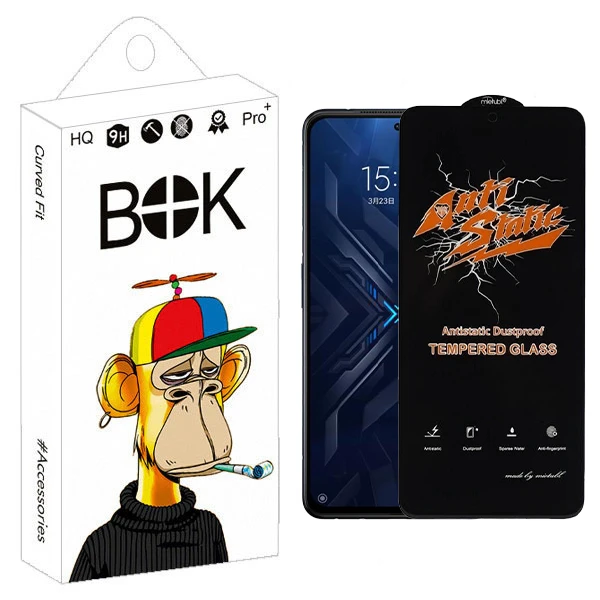 محافظ صفحه نمایش بوک مدل Antistatic Glavers مناسب برای گوشی موبایل شیائومی 4 mi 11X Pro / black Shark