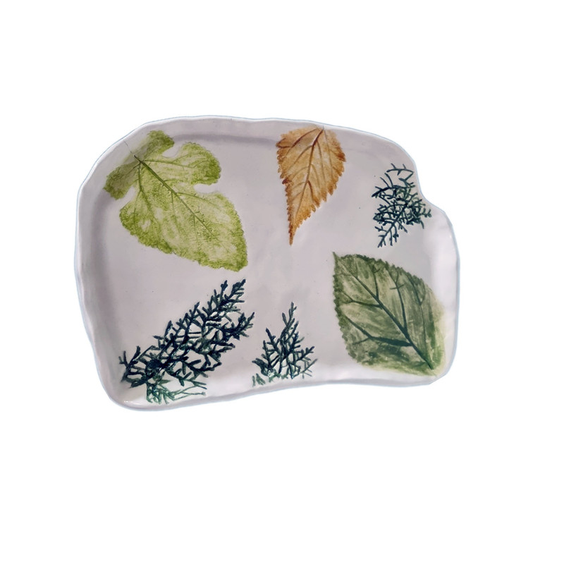 ظرف سرو سرامیکی مدل برگها