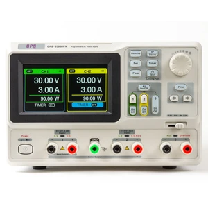 منبع تغذیه جی پی اس لیمیتد مدل GPS-3303DPX قابل برنامه ریزی 30 ولت 3 آمپر دوبل