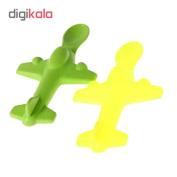 قاشق کودک مدل هواپیما کدEL121 مجموعه 2 عددی