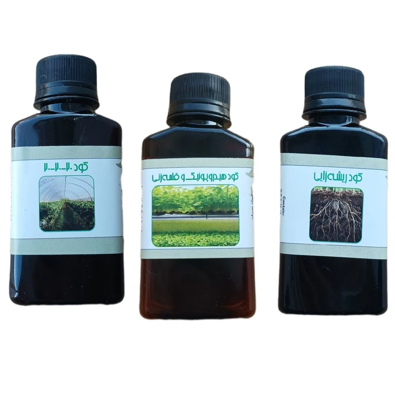 کود مایع کامل سه بیست و کود ریشه زایی و کود هیدروپونیک و قلمه مدل life drop حجم 110 میلی لیتر بسته 3 عددی