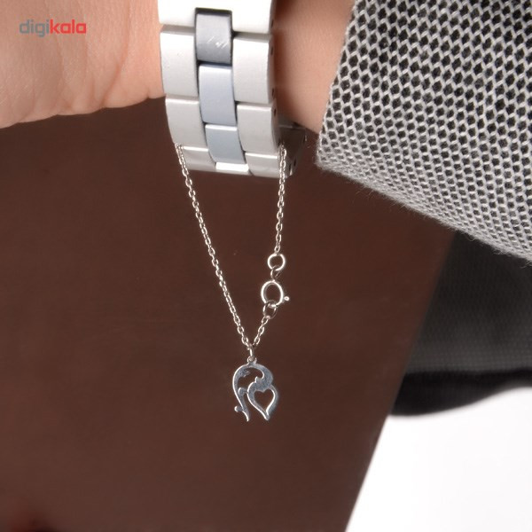 آویز ساعت طلا 18 عیار سفید شانا مدل W-SG23 آویز ساعت طلا 18 عیار سفید شانا مدل W-SG23