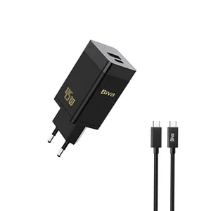 Biva HC-15 Wall Charger 45W with USB-C Cable