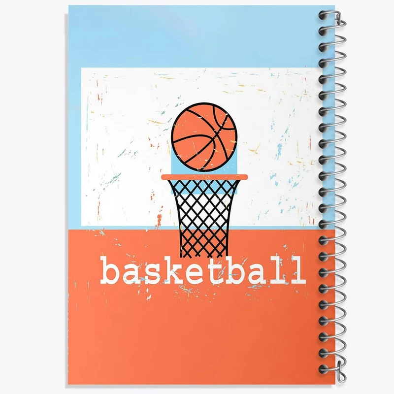 دفتر مشق 100 برگ خندالو طرح بسکتبال Basketball کد 26451