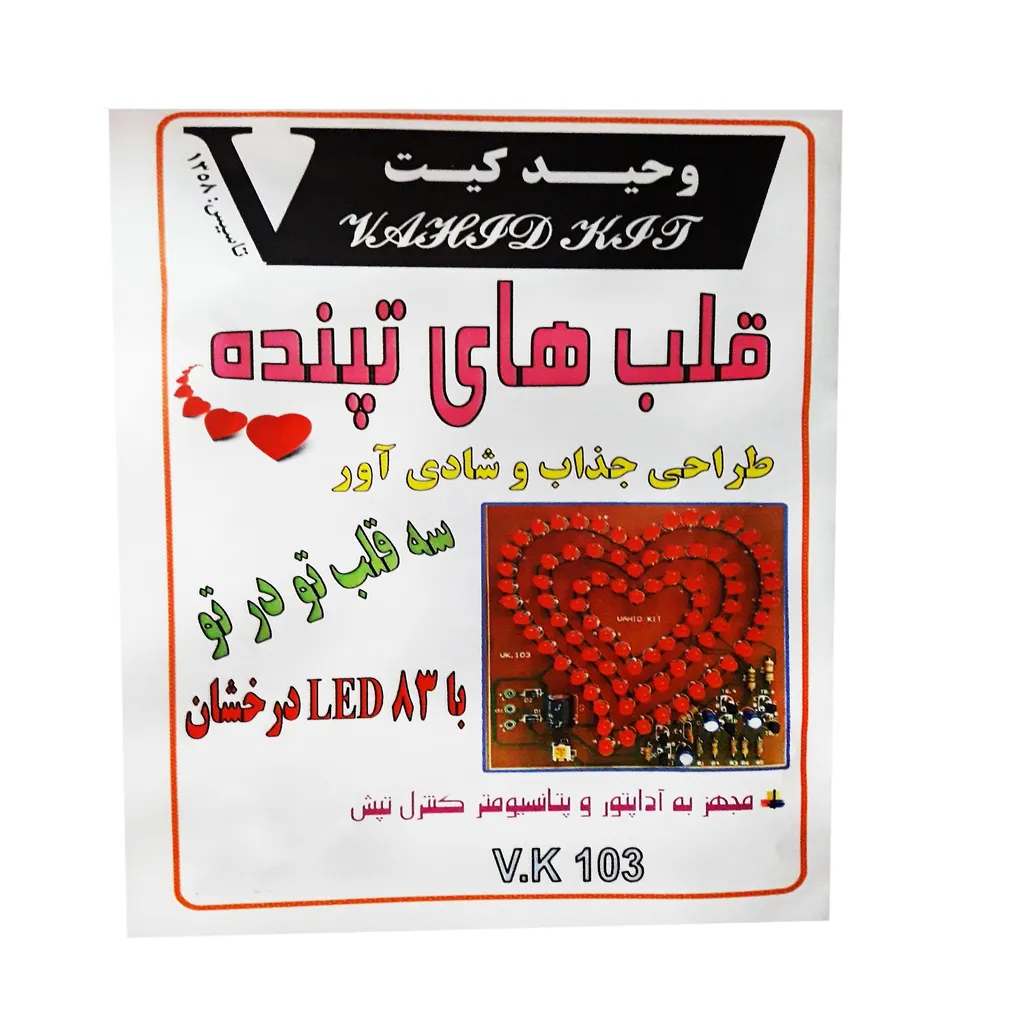کیت آموزشی وحید کیت مدل قلب های تپنده کد v.k 103