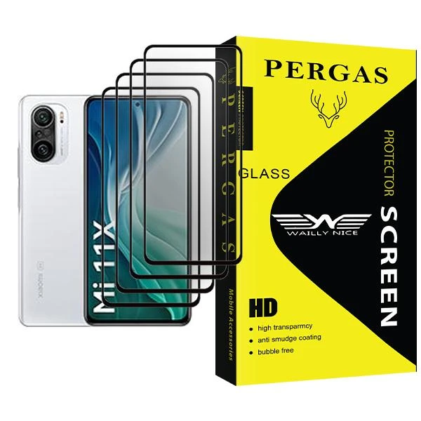 محافظ صفحه نمایش وایلی نایس مدل Pergas Glass MIX004 مناسب برای گوشی موبایل شیائومی Mi 11X بسته چهار عددی