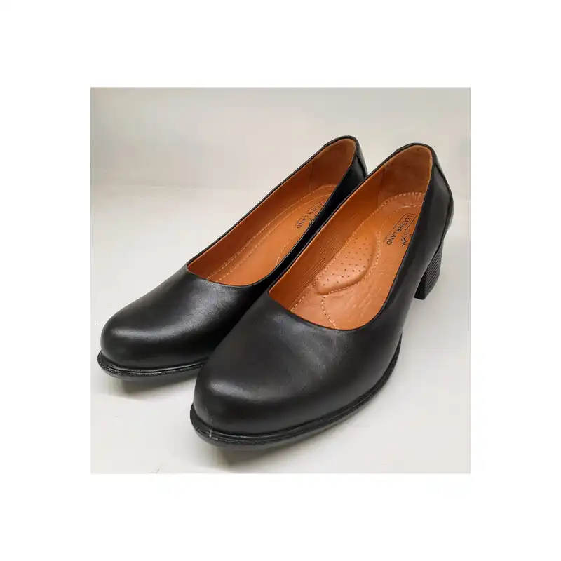 کفش زنانه سرزمین چرم مدل 1432 مشکی