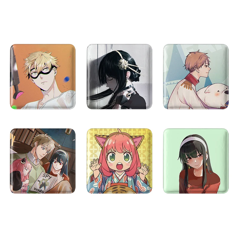 مگنت خندالو طرح اانیمه اسپای ایکس فمیلی Spy x Family کد 1516B مجموعه 6 عددی