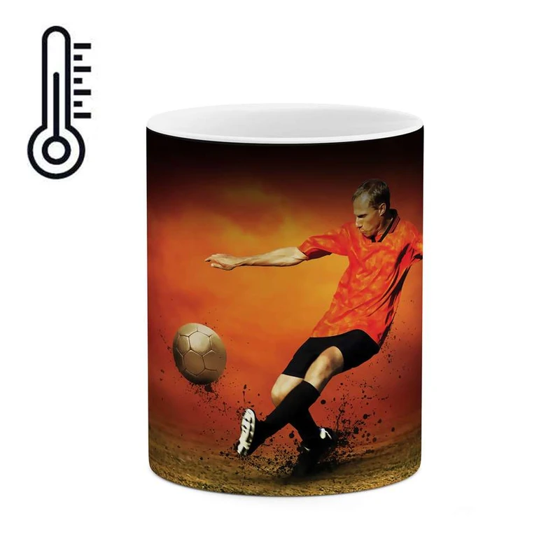 ماگ حرارتی کاکتی مدل فوتبالیست کد mgh10043