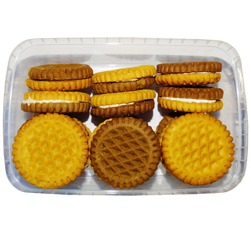 بیسکوییت کرم دار سنتی بازار دهکده - 370 گرم