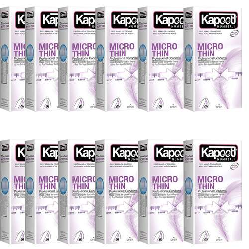 کاندوم کاپوت مدل Micro Thin بسته 12 عددی