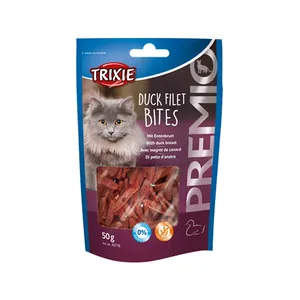 غذای تشویقی گربه تریکسی مدل Duck Fillet Bites وزن 50 گرم
