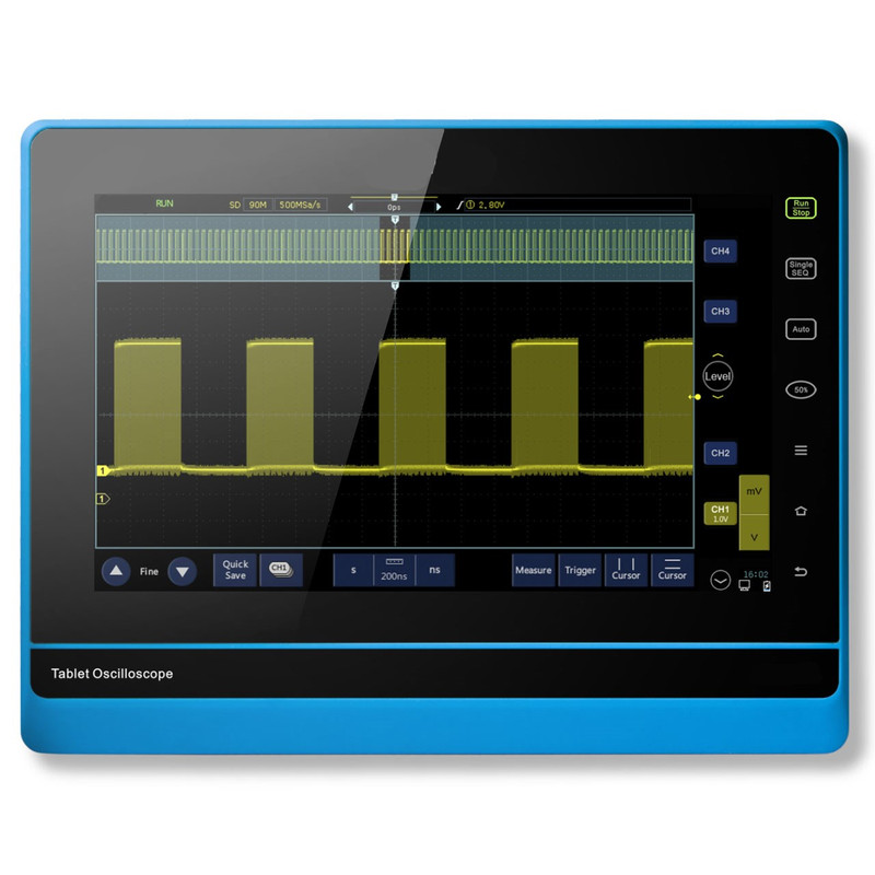 اسیلوسکوپ تبلتی دیجیتالی جی پی اس لیمیتد مدل GPS-807TA4 رنج 70 مگاهرتز چهار کاناله اسیلوسکوپ تبلتی دیجیتالی جی پی اس لیمیتد مدل GPS-807TA4 رنج 70 مگاهرتز چهار کاناله