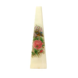 گلدان آویز مرمر طرح گل و مرغ فانیان کد 001