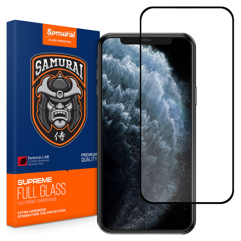 محافظ صفحه نمایش شیشه ای سامورایی مدل ovglass مناسب برای گوشی موبایل اپل iPhone X / XS / 11 Pro