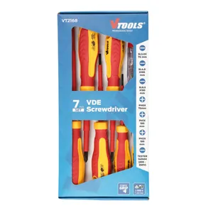مجموعه پیچ گوشتی عایق وی تولز مدل VT2168 بسته 7 عددی