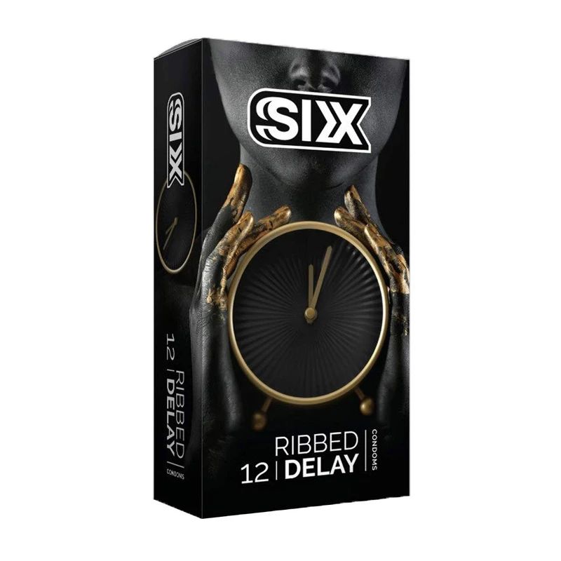کاندوم سیکس مدل Ribbed Delay بسته 12 عددی