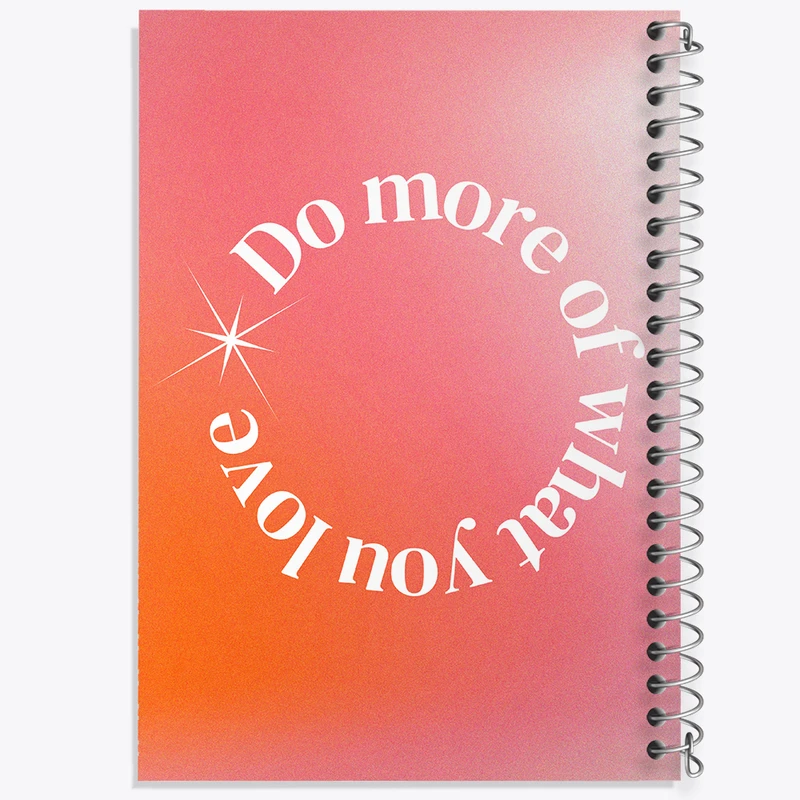 دفتر لیست خرید 50 برگ خندالو طرح Do More Of What You Love کد N2349