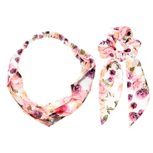 ست هدبند و کش مو زنانه دلنار گالری مدل رز