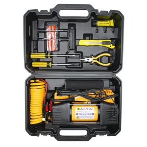 کمپرسور هوا فندکی دوسیلندر حرفه ای 1600 وات آلفا مدل AL-1600 مجموعه 10عددی