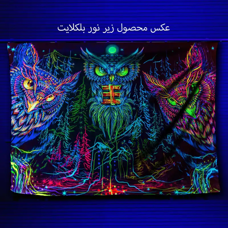 پوستر پارچه ای مدل بکدراپ بلک لایت کد 461