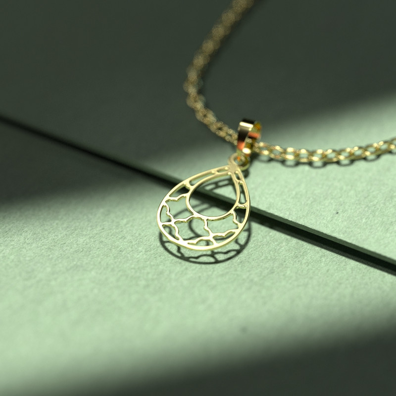 گردنبند طلا 18 عیار زنانه مدوپد مدل هندسی کد U2-1-1089 گردنبند طلا 18 عیار زنانه مدوپد مدل هندسی کد U2-1-1089